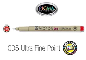 Pen-Pigma Micron Pen (005) Red