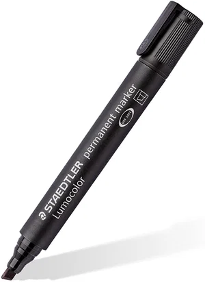 Lumocolor Permanent Marker, Broad Chisel Tip, Black