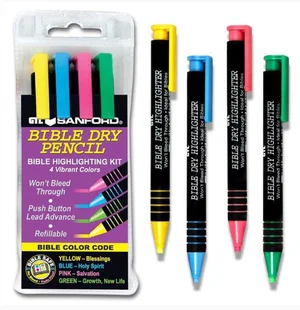 Highlighter-Bible Highlighting Kit 4pk