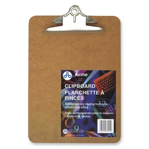 Clipboard Masonite Letter Size, 8.5 x 12 inch