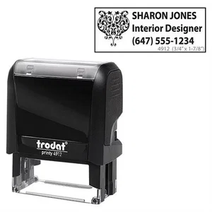Trodat Self Inking Stamp - 1.85" x 0.71"