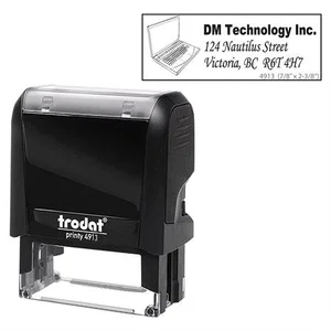 Trodat Printy 4913 Self-inking Stamp - 2.28" x 0.87"