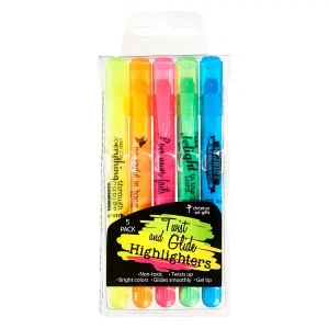 Highlighter Set-Twist and Glide-Set of 5