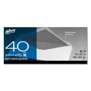 Envelopes #10 Security Blueline 40 pk