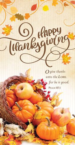 Offering Envelope: Thanksgiving - O Give Thanks 11/pk