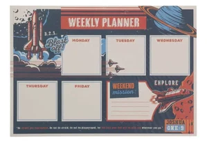 Weekly Planner Undated Strong and Courageous Josh. 1:9