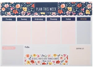 Weekly Planner Undated Rejoice Always 1 Thess. 5:16-18