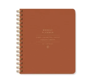 Weekly Planner Standard Cognac