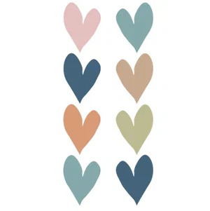 Everyone is Welcome Hearts Mini Stickers