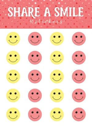 Share a Smile Mini Stickers