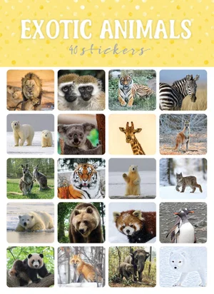 Exotic Animals Mini Stickers