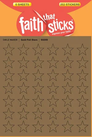 Gold Foil Star -Faith That Sticks