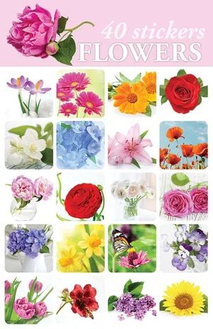 Stickers Flowers 40pk