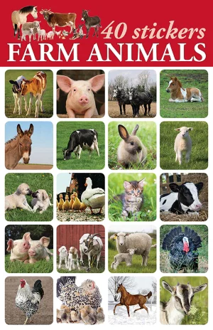 Stickers Farm Animals 40pk