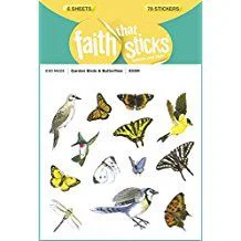 Garden Birds and Butterflies Stickers