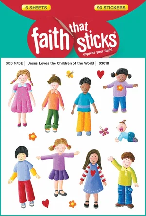 Jesus Loves the Children of the World -Faith That Sticks Stickers