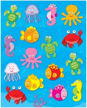 Sea Life Shape Stickers