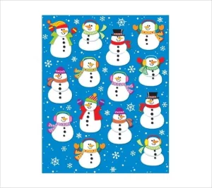 Snowmen Shape Stickers