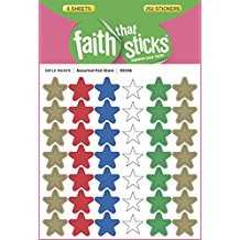 Assorted Foil Stars -Faith That Sticks
