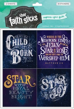 Christmas Greetings -Faith That Sticks Stickers
