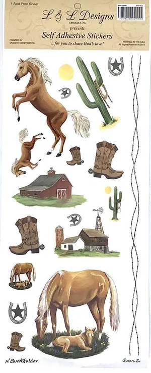 Stickers Wild West 1 Sheet