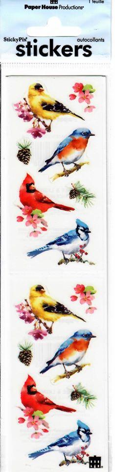 Stickers Watercolor Birds