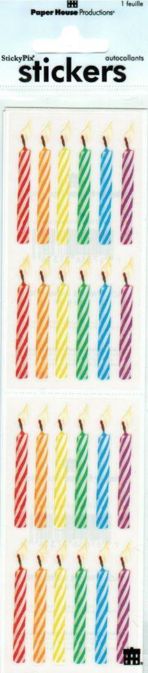 Stickers Birthday Candles