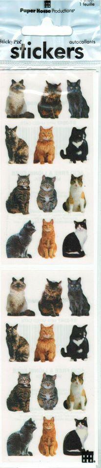 Stickers Mini Mixed Cats