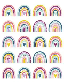 Rainbows Stickers Oh Happy Day