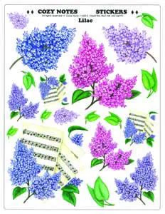 Stickers Large Lilac 8 1/2 x 11" sheet