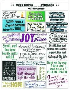 Stickers Large OT Scripture 8 1/2 x 11" sheet