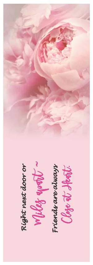 Bookmark Peony