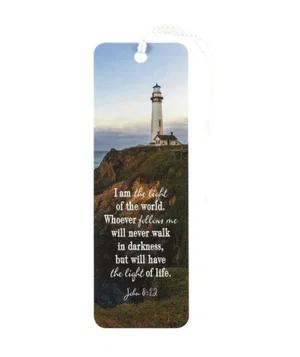 Bookmark Lighthouse Tassel John 8:12