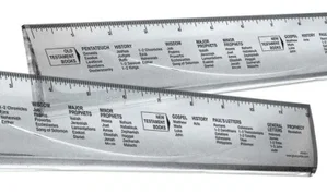12" Acrylic Ruler with Books of the Bible
