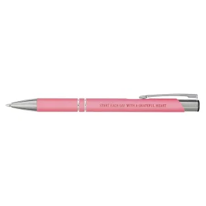 Pen in Case Pink Grateful Heart