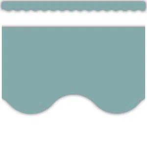 Calming Blue Scalloped Border Trim