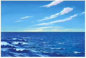 Water & Sky Board Mounted Background Small