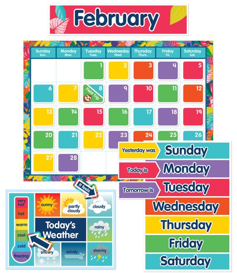 Image of One World Calendar Bulletin Board Set