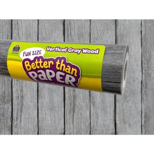 Fun Size Vertical Grey Wood - Better Than Paper Bulletin Board Roll