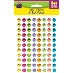 Brights 4Ever - Smiley Faces Mini Stickers Valu-Pak