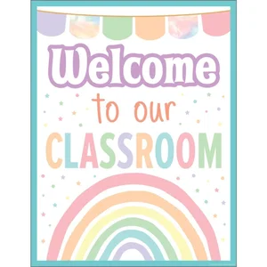 Pastel Pop - Welcome To Our Classroom Chart