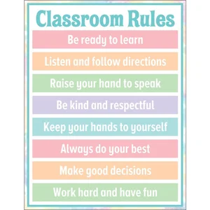 Pastel Pop - Classroom Rules Chart
