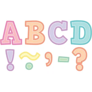 Pastel Pop - Bold Block 3" Magnetic Letters-DWSO