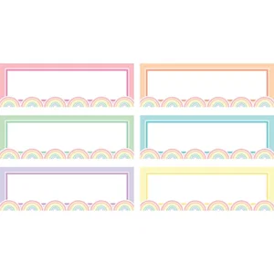 Pastel Pop - Rainbow Labels Magnetic Accents