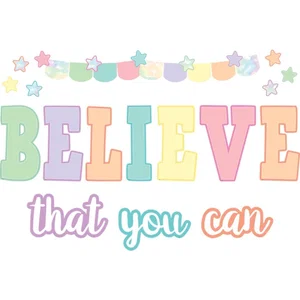 Pastel Pop - Believe That You Can Bulletin Board