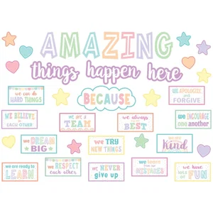 Pastel Pop - Amazing Things Happen Here Bulletin Board