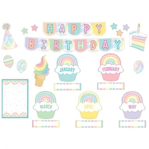 Pastel Pop - Happy Birthday Mini Bulletin Board