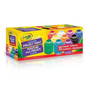 Crayola Washable Project Paint, 10 Count