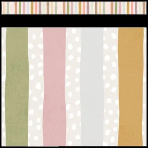 Terrazzo Tones Stripes Straight Border Trim