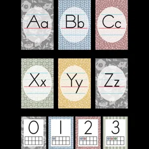 Classroom Cottage Alphabet Bulletin Board